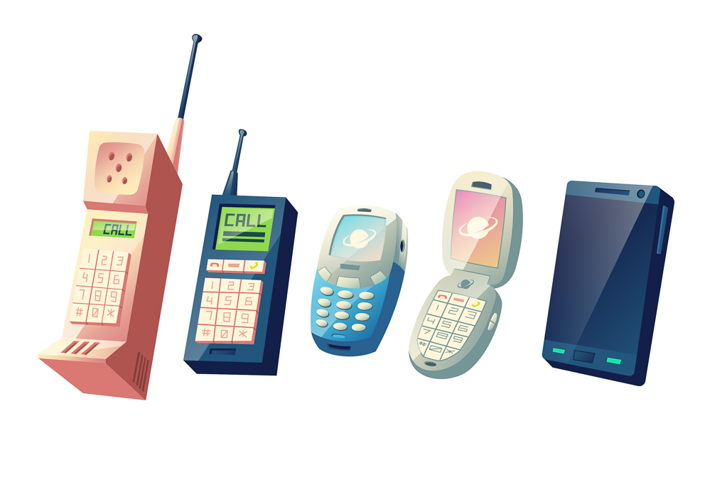 L'évolution des téléphones portables